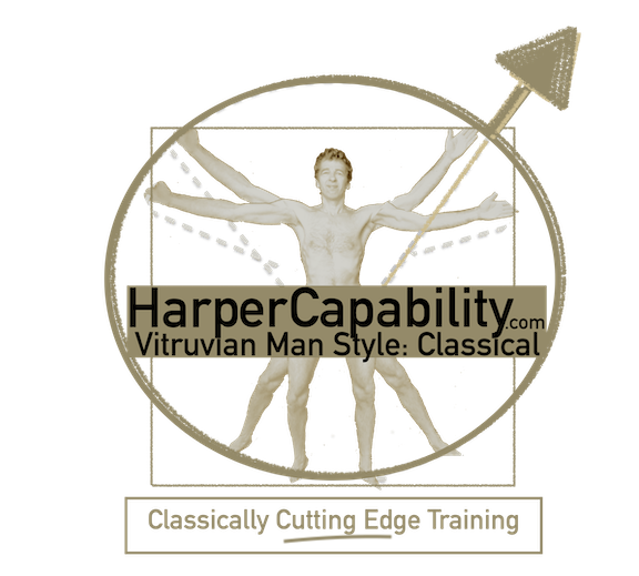 harper Man in style of vitruvian man
