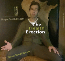 animated image of an erection happening under track suit is visible