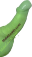 image of green erect penis and testicles under