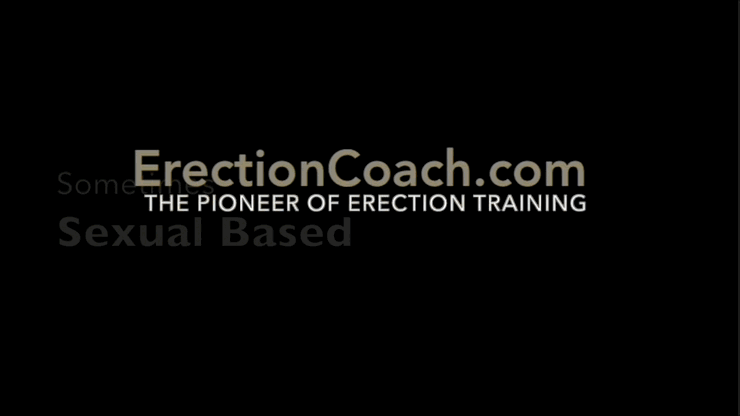 speeded up video of erection coach gaining hands free erections on command in animation